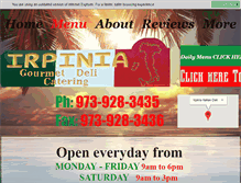 Tablet Screenshot of irpiniadeli.com